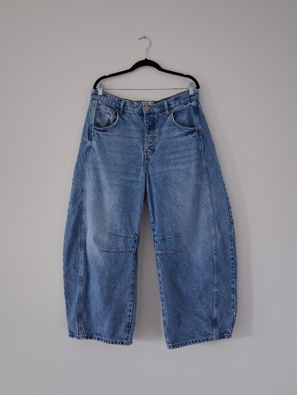 Free People Good Luck Mid Rise Barrel Jean - Picture 5 of 16